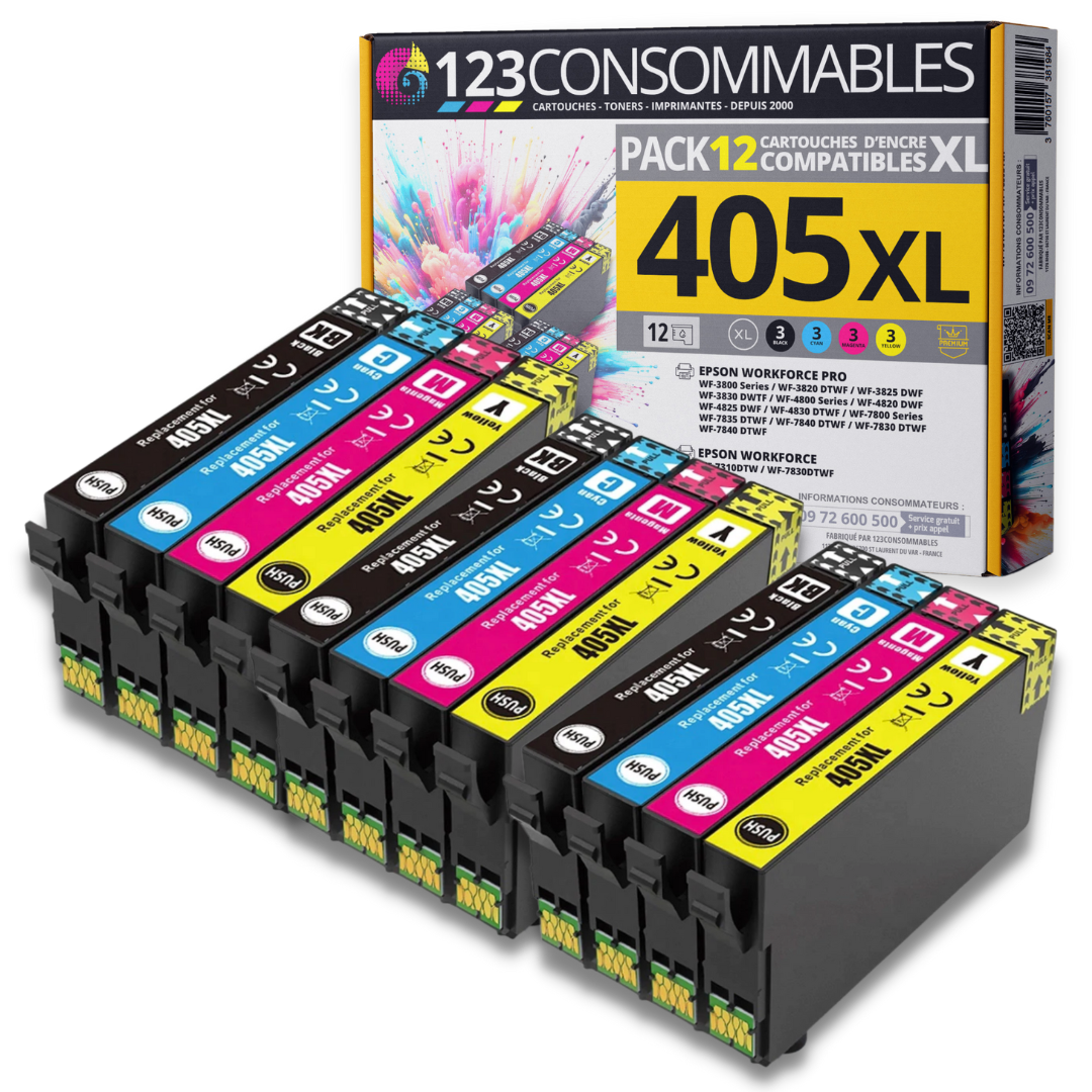 Pack compatible avec EPSON 405 XL 12 cartouches